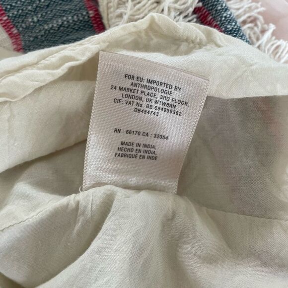 Anthropologie Holding Horses Sleeveless Fringe Shirt Dress $130 10 - Picture 9 of 10